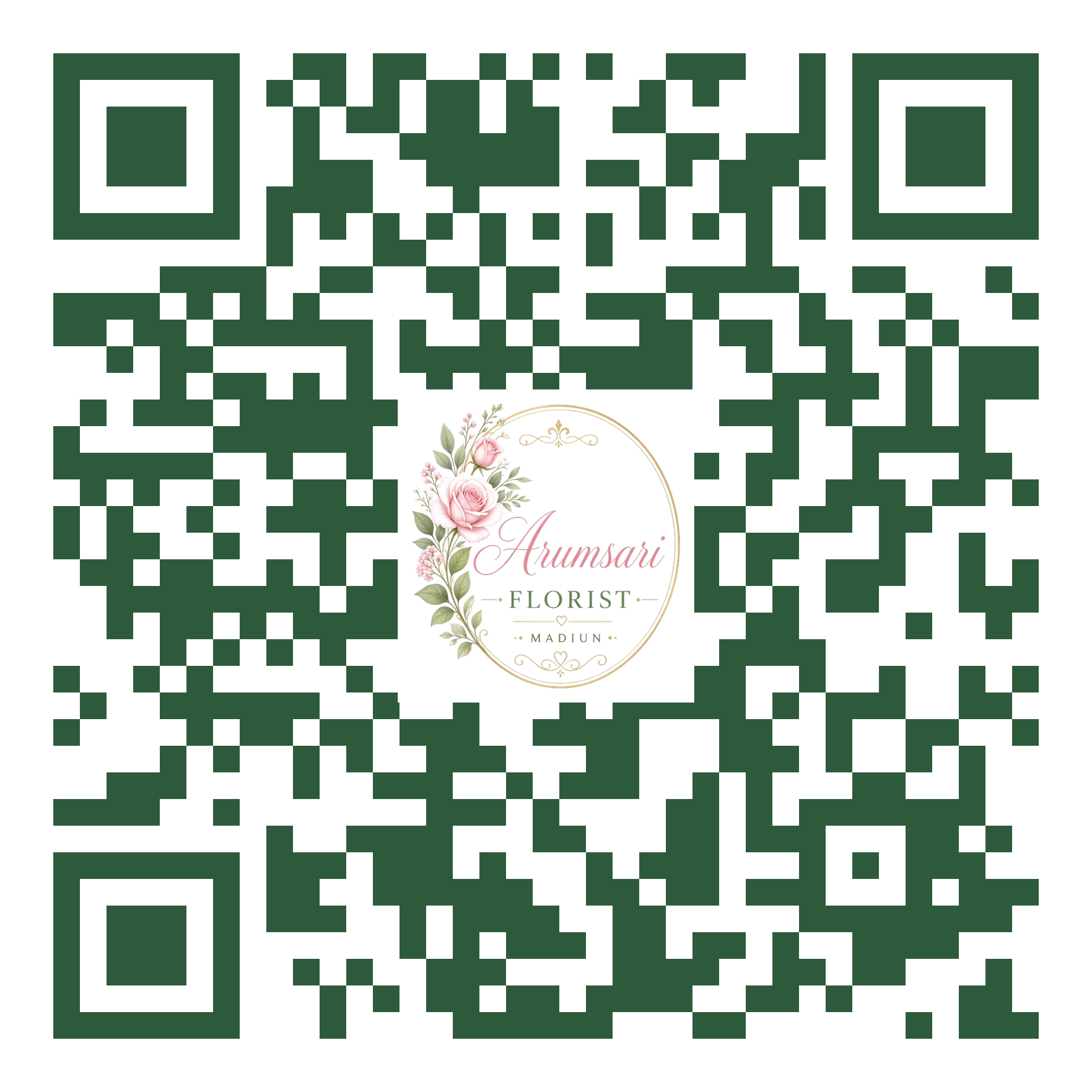 QR code ulasan Google Arumsari Florist Madiun